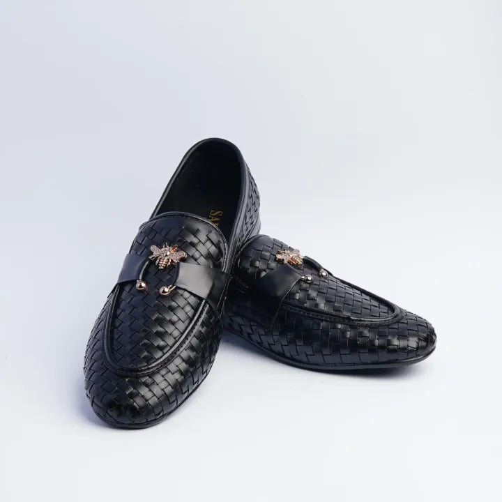 DOUBLE TONE BRAIDED SLIP-ONS